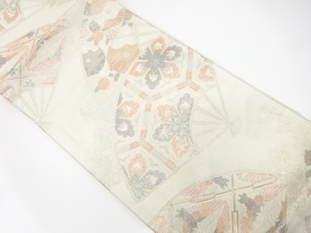 JAPANESE FUKURO OBI / WOVEN FLOWER CREST